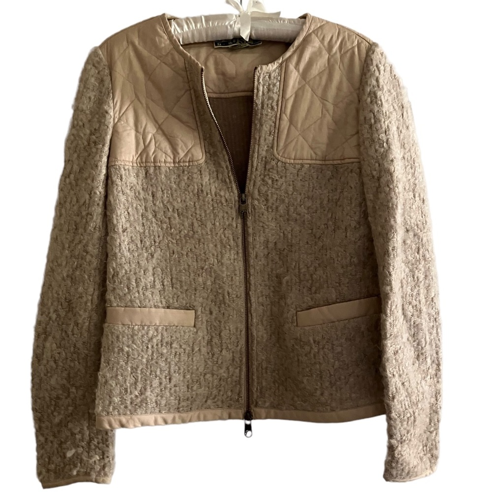 CLOSED The Original Product zippered and quilted women’s cardigan, size medium